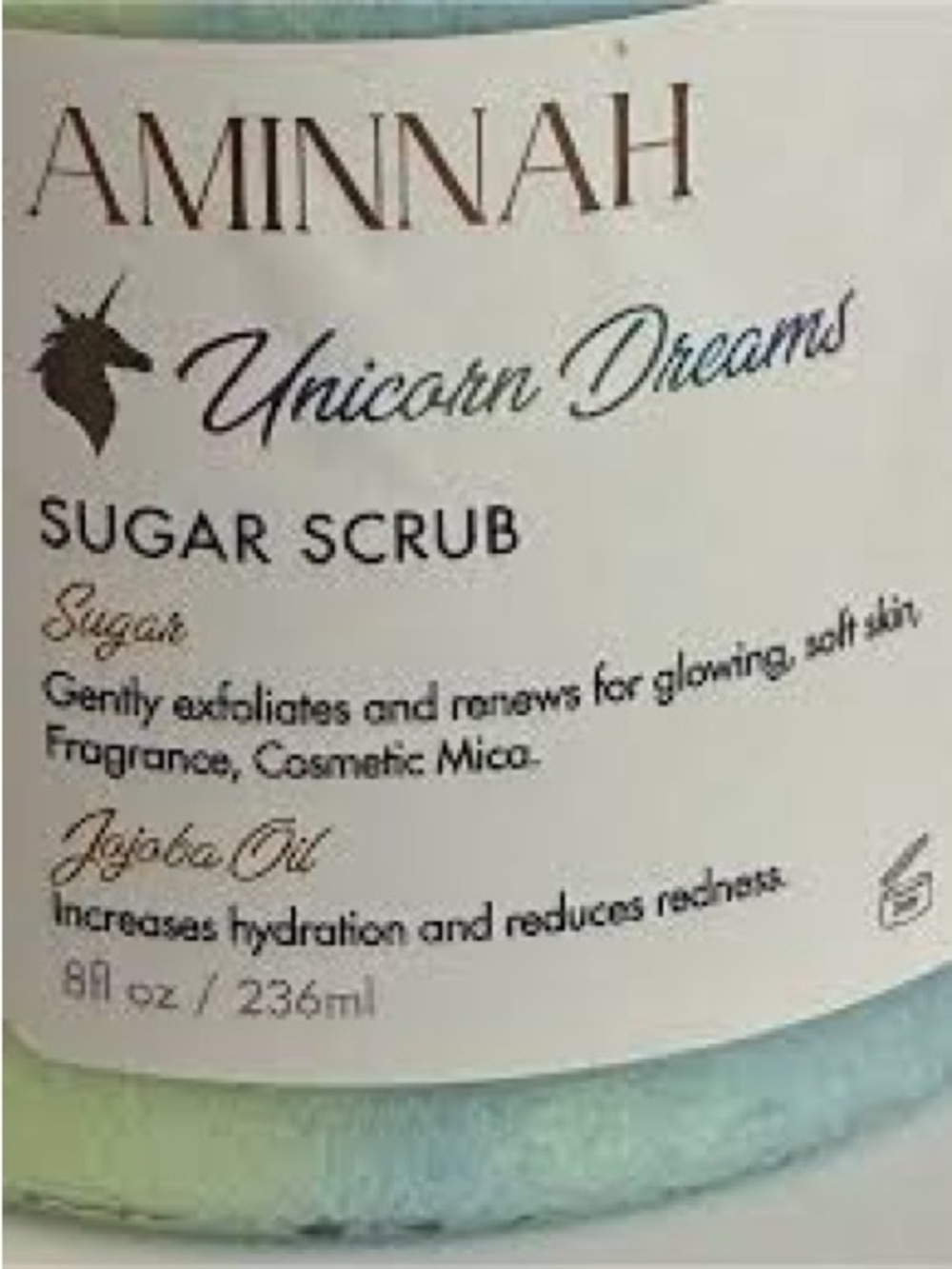 Aminnah Unicorn Dreams 2-Piece Set - Sugar Scrub & Body Oil Bundle (NEW)